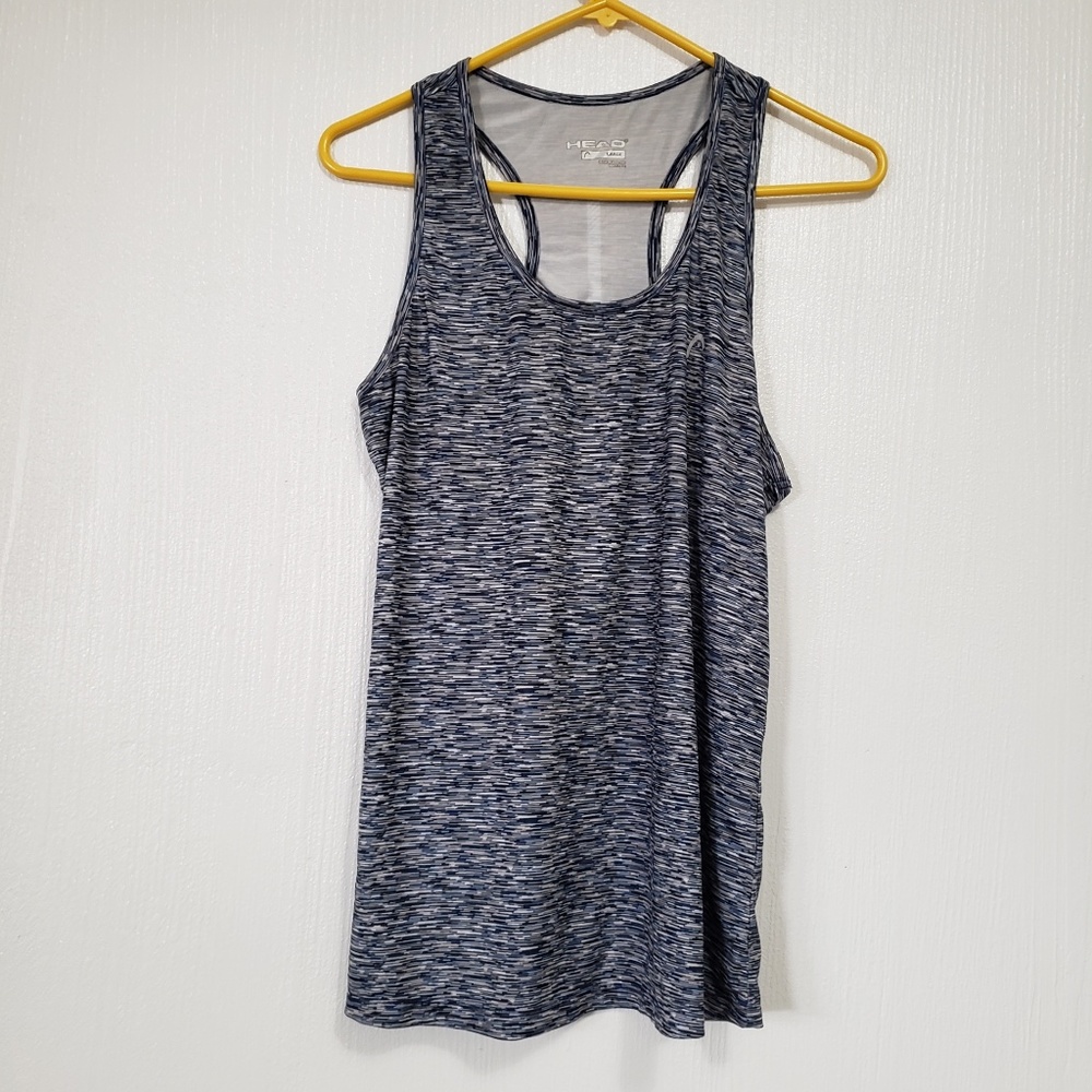 Head | Blue & grey workout tank top
